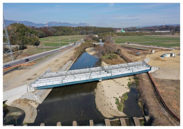 海蔵川ランプ橋　架設完了